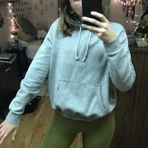 divided grey hoodie size large, never worn